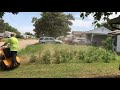 The neighbors were very happy to see someone finally mow this neglected yard