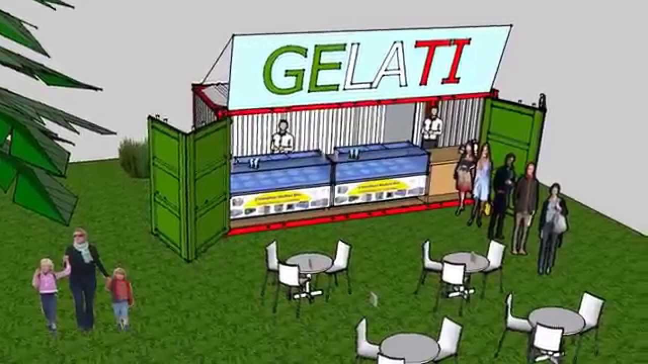 Gelateria Container Shelter Box Vendita Noleggio