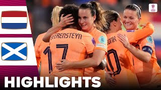 Netherlands vs Scotland | Highlights | UEFA Women's Nations League 27-10-2023