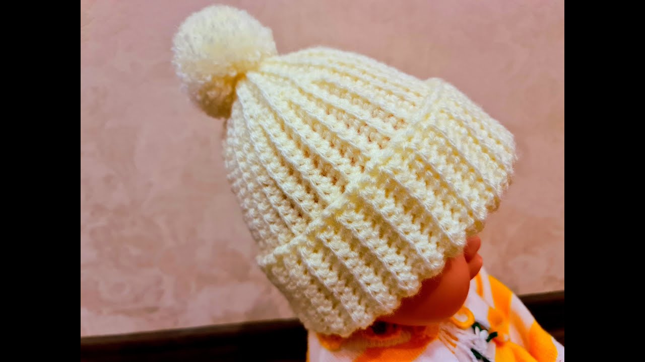 СПОСОБ ВЯЗАНИЯ ШАПКИ НА ЛЮБОЙ РАЗМЕР КРЮЧКОМ ЛЕГКО.