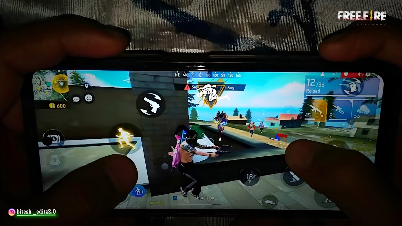 Free Fire Highlights | Handcam Gameplay Mobile Gaming Hawk Playing 📲 ...
