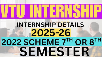 VTU 2022 Scheme INTERNSHIP UPDATE | 7th/8th Sem 3-Month VTU Approved Internship by Search Creators