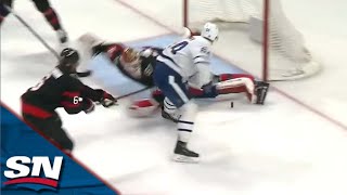 Senators' Mads Sogaard Robs Maple Leafs' David Kampf Of Highlight-Reel Goal With Huge Sprawling Save
