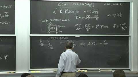 4. Solutions to Schrödinger Equation, Energy Quantization