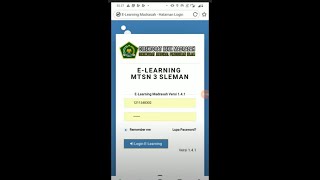 Tutorial E learning Madrasah untuk Siswa Versi Android
