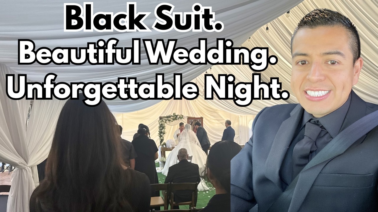 Black Suit Energy at a Stunning Wedding
