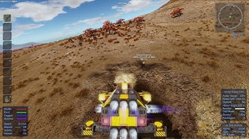 Empyrion - Rhino hover miner in action
