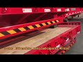 Lowbed  semi  trailer with Wooden 
