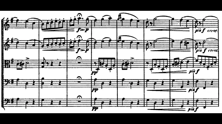 Tchaikovsky - Serenade for strings Op. 48 II  Waltz - score