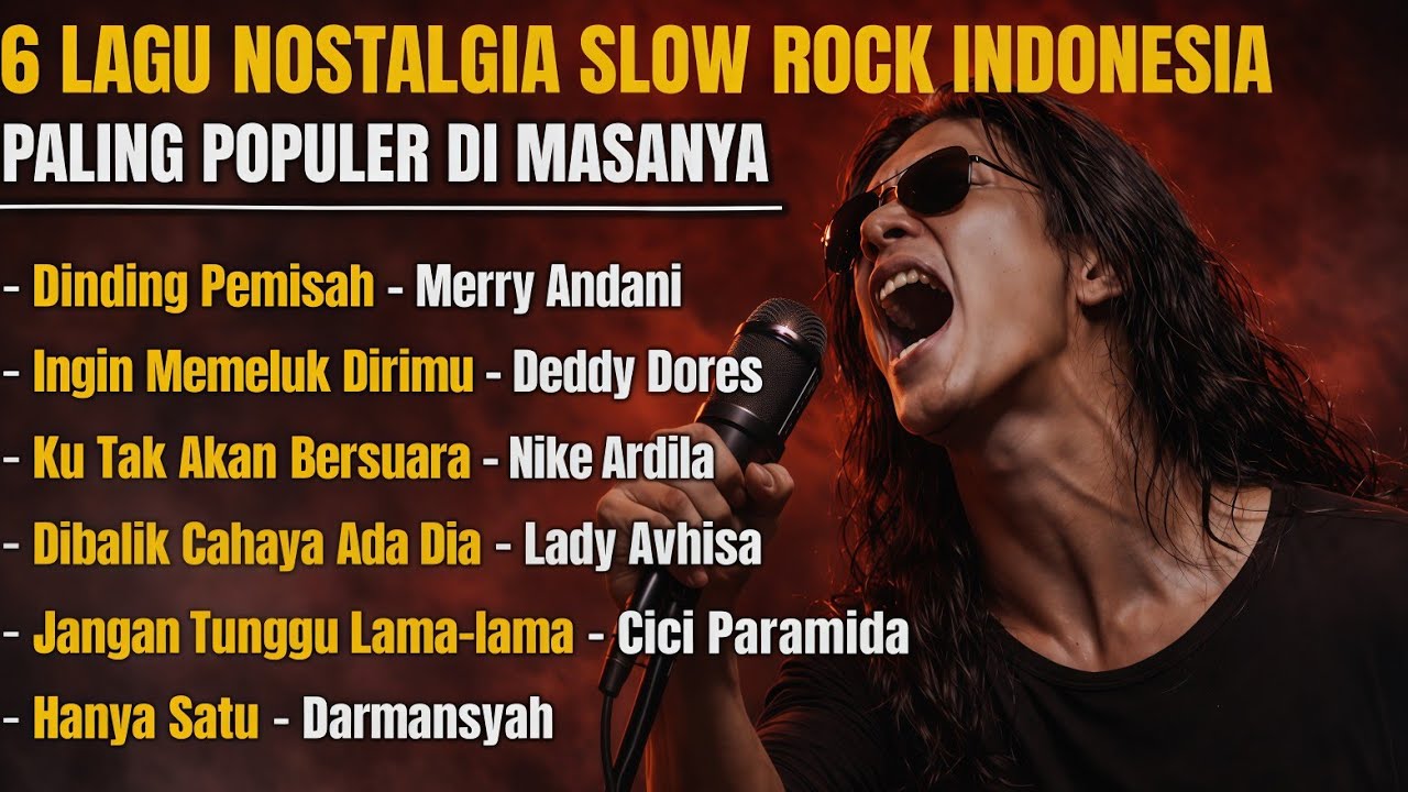 6 LAGU NOSTALGIA SLOW ROCK INDONESIA PALING POPULER DiMASANYA “Kenangan Tak Pernah Pergi”