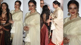 Rekha Arrived at *Gandhi godse* Screening 😍💕📸