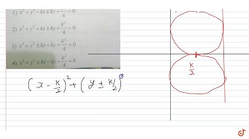 Equation of circles which touch both the axes and also the line  `x = k (k gt0)` is