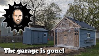 Garage Rebuild Part 1: Prep and Demolition by Fix It Scotty 510 views 1 year ago 6 minutes, 57 seconds