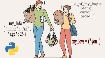 لیست ، دیکشنری ، تاپل و مجموعه ها در پایتون / list , tuple , dictionary , set in python