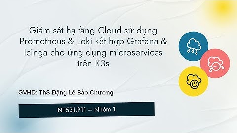 NT531.P11_NHOM01_DEMO: Monitoring tools (Prometheus, Loki, Grafana, Icinga)