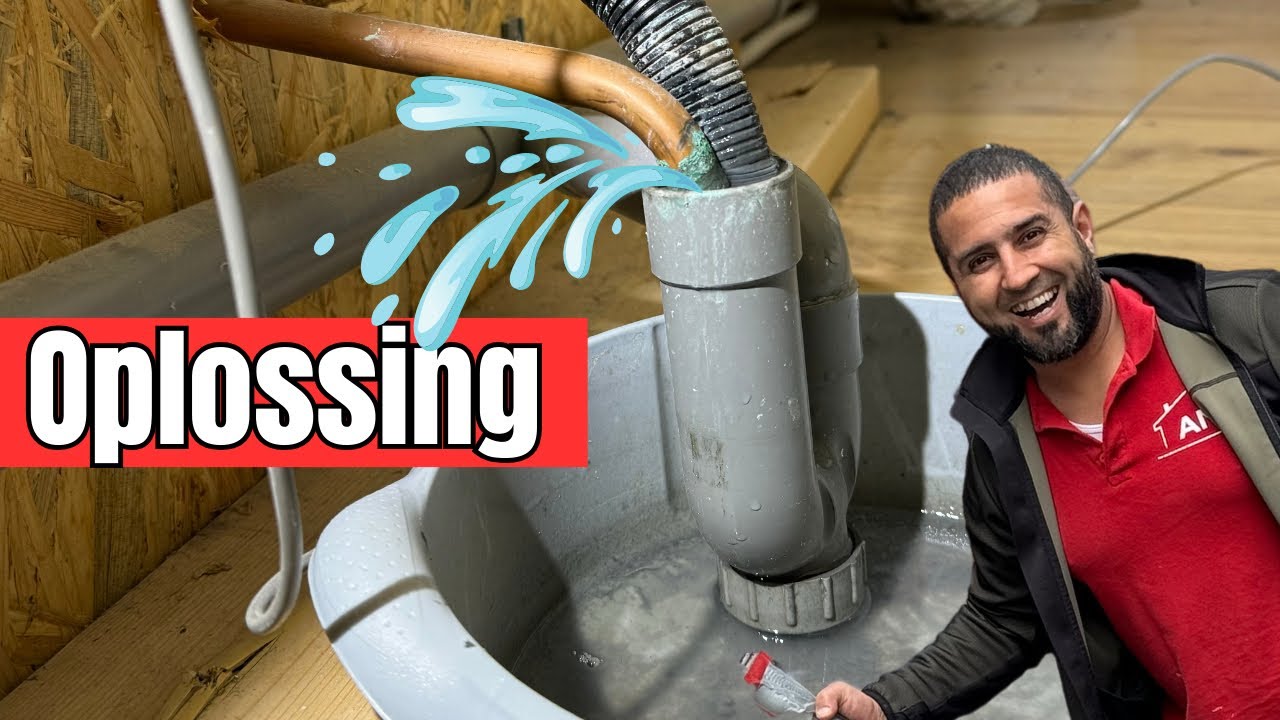 Zo los je het op als je afvoer overstroomt! Terugslagstuk plaatsen.