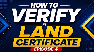 How to Verify a Land Certificate/ Title || Land Title Explained in Cameroon 