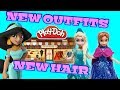 Singing Play-Doh Hair Competition w/ Disney Princesses! Featuring Jasmine &amp; Belle