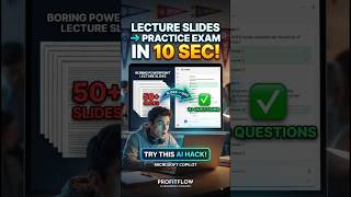 Stop Reading 50+ Slides! Create Practice Quizzes Instantly With AI #shorts #StudySmart #Microsoft