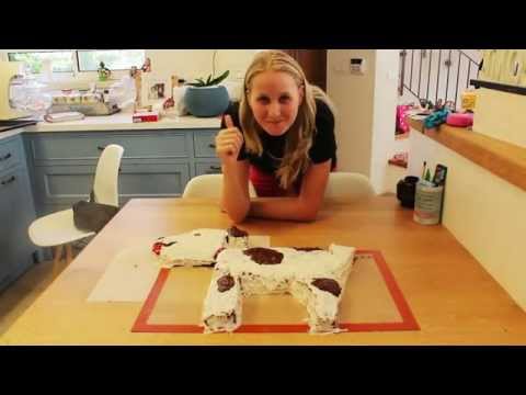 איך להכין עוגה בצורת כלב