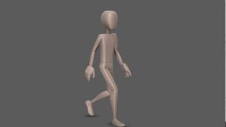 Vanilla Walk Cycle: 3/4 view