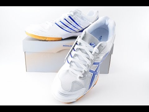 ASICS Japan Attack BLADELYTE 3 Table Tennis Shoes TPA329 White Blue Ping  Pong 93271 - YouTube