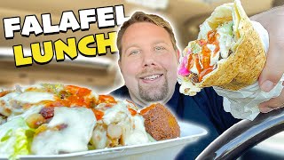 FALAFEL LUNCHTIME with ASMR Phan (Middle Eastern Food MUKBANG)