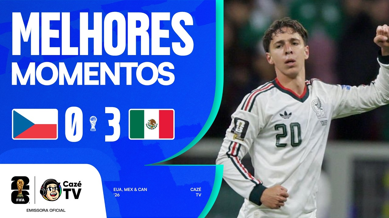 TCHÉQUIA 0 X 3 MÉXICO | COPA DO MUNDO FIFA™ 2026 | 3ª RODADA | FASE DE GRUPOS