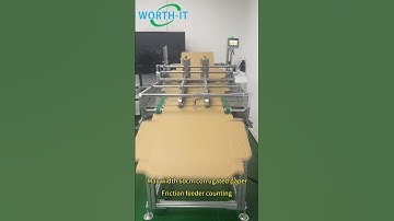 Corrugated paper friction feeder counting machine