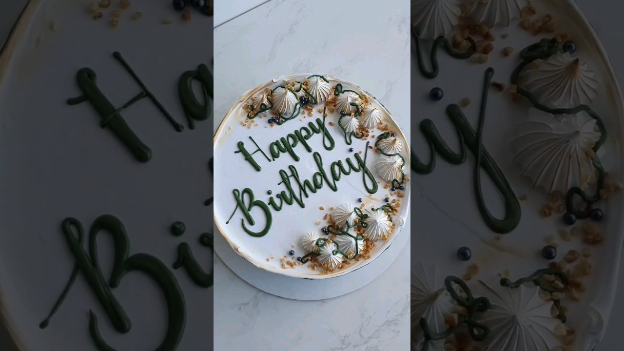 #taartdecoratie #taart #handschrift