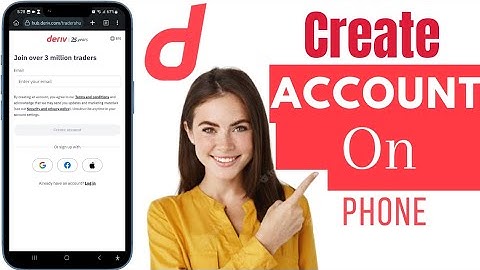 How To Create Deriv Account On Phone | Create Deriv Real Account
