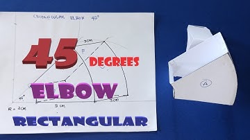 ELBOW 45° RECTANGULAR : How to make/fabricate it? Sheet Metal Fabrication | ENGLISH Subtitle