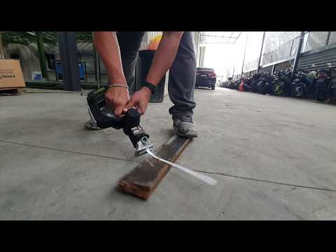USING HACKSAW BLADE