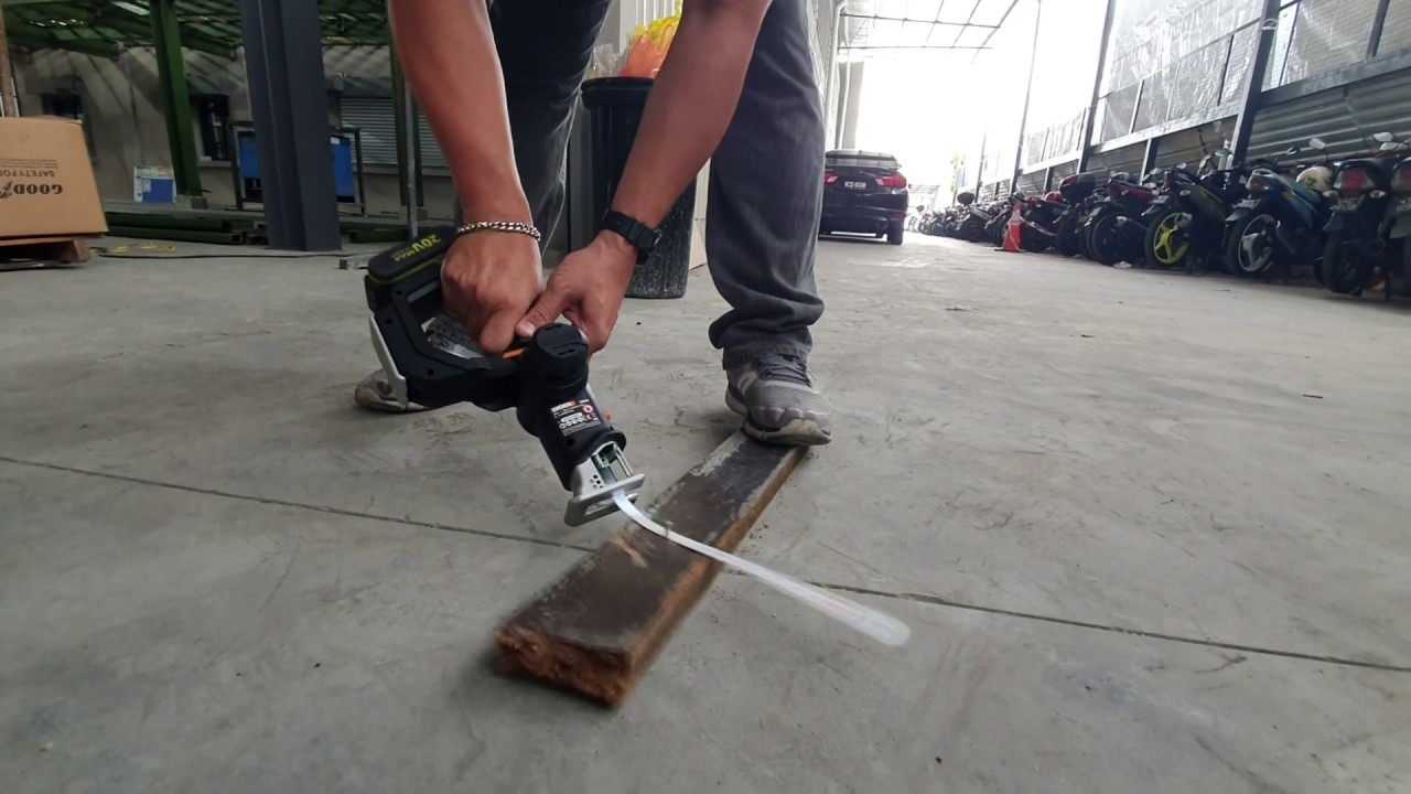 USING HACKSAW BLADE ON WORX WX550 CORDLESS RECIPROCATING PT