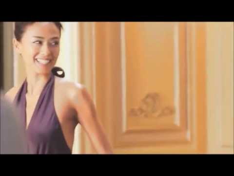 【後藤久美子】肩紐を大胆にはずし☆美背中披露　ザ・コラーゲン　資生堂　ｃｍ