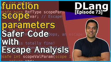 [Dlang Episode 73] D Language - Functions - Part 16 of n - scope parameters