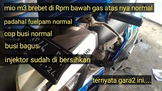 Mengatasi mio m3 brebet/ngempos di Rpm bawah tapi gas atasnya normal  @ozziechanel