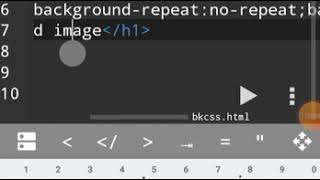 How to Set Single Background image on a webpage in HTML inline CSS using Android Mobile | anwriter