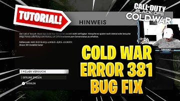 COLD WAR BRAVO 381 INVISIBLE GATOR | COLD WAR ERROR CODE FIX | SO FIXT IHR DEN ERROR CODE!! | TIPPS