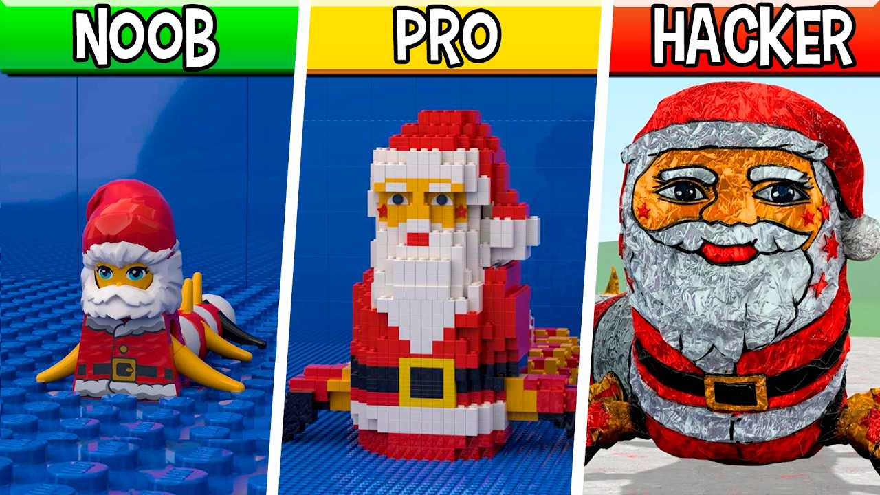 LEGO Goo Goo Gaga Worm : Noob, Pro, HACKER! / (Meme)