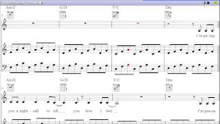 Nightcall by London Grammar - Piano Sheet Music :Teaser