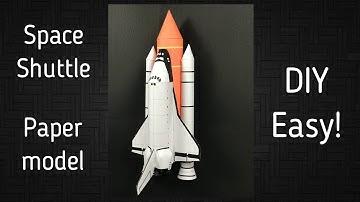 Easy! How to make a space shuttle with paper | Discovery space shuttle | NASA | DIY science project