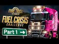 Fuel crisis challenge  euro truck simulator 2 race  part 1