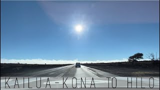 Exploring Hawaii - Morning Drive from Kailua-Kona to Hilo via Saddle Road (6,000 ft elevation) (HD)
