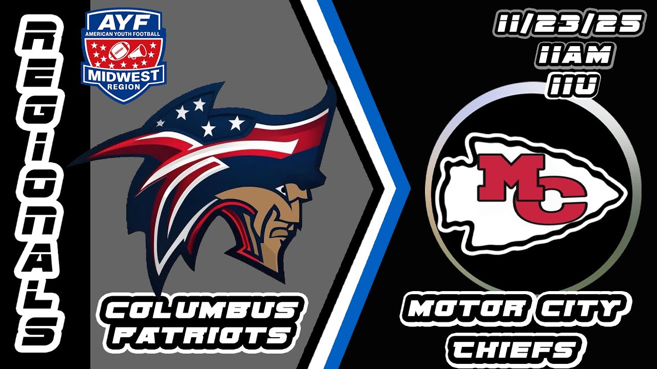 AYF Midwest Regional Championships. Columbus Patriots vs Motor City Chiefs 11U