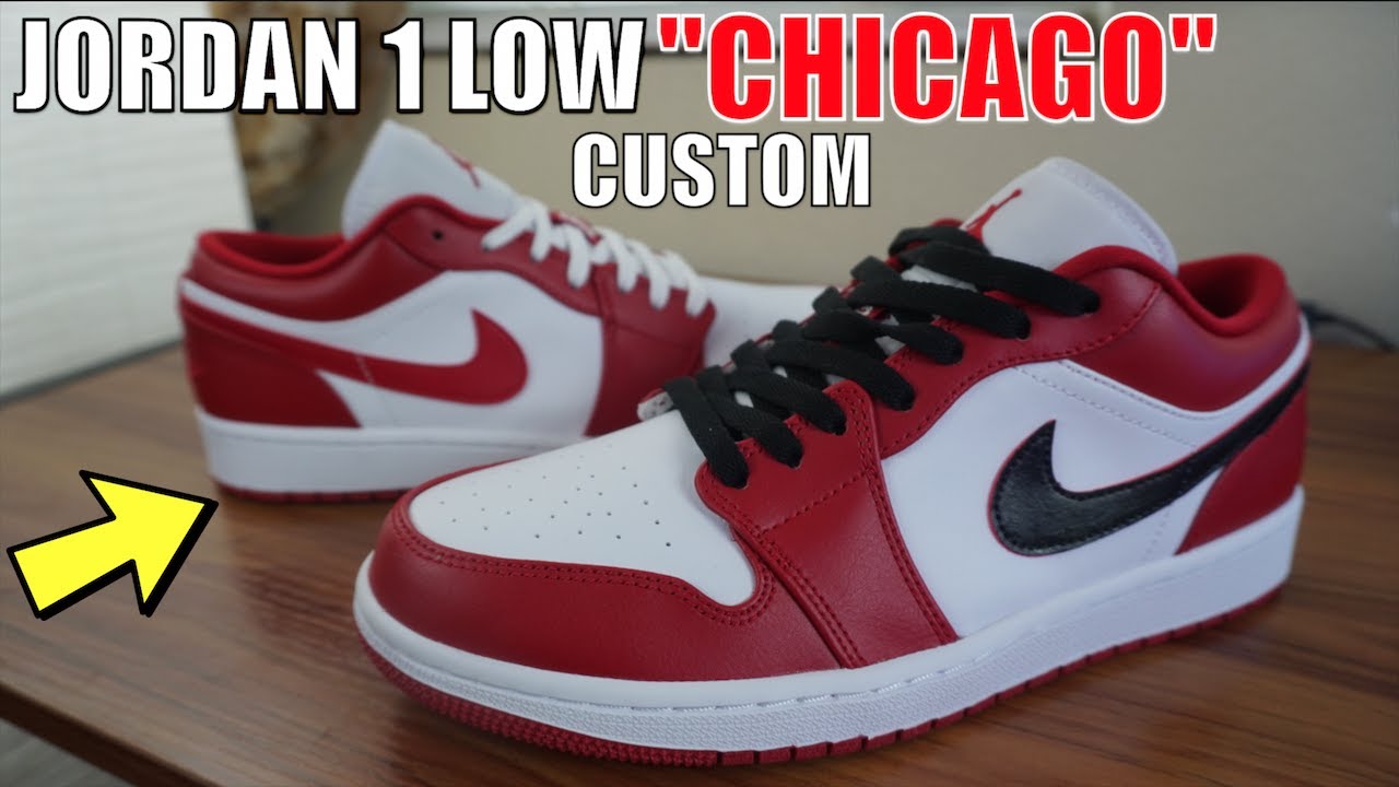 jordan 1 low chicago custom