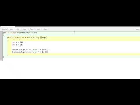 BlueJ - Java lesson 3 Arithmetic operators