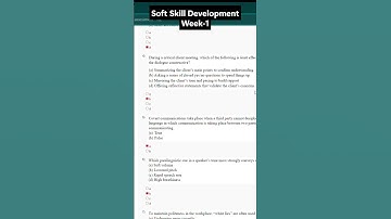 NPTEL Soft Skill Development Week 1 Assignment Answers | NOC25-HS142 | IIT Kharagpur | July-Dec 2025