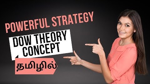 Dow Theory in Tamil | Powerful Theory in Stock Market #traderjenifer #tamiltrading