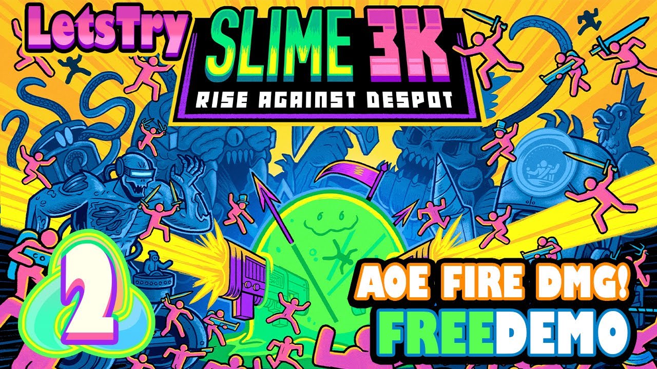 Slime 3K: A Blaze of Fiery AoE Fury in a NEW Map! - Free Demo Gameplay | Let's Play Ep 2